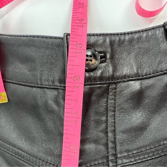 Ba&sh Leandro Leather shorts brown sz 6 - Picture 9 of 13